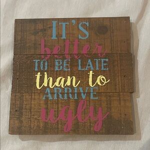 Wooden Wall Decor with Quote